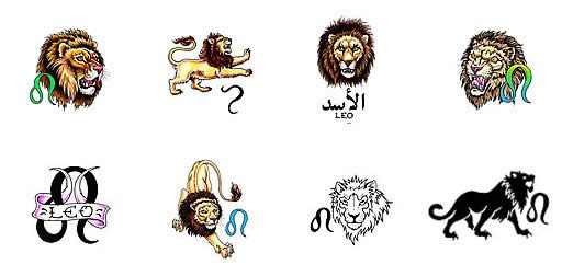leo sign tattoos design represent someone who is bold and brash,