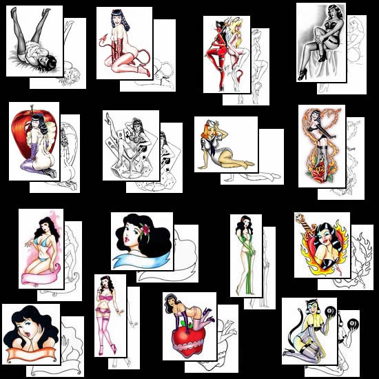 Get great Betty Page tattoo design ideas here!