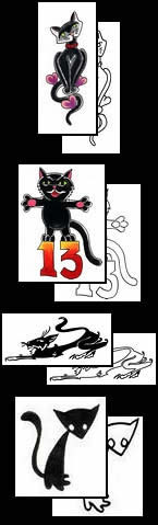 Black Cat tattoo design ideas