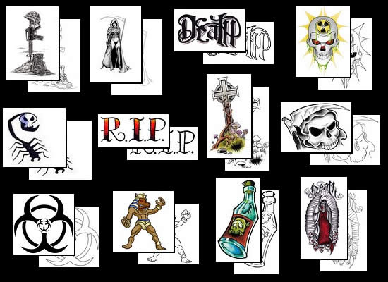 Death tattoo design meanings and ideas