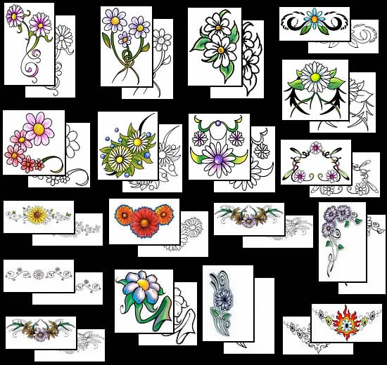 Flower Tattoo Design. vote upvote downsharePrintflag. Size:410x546 - 80k: 