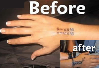 Jodie Marsh cover up tattoo