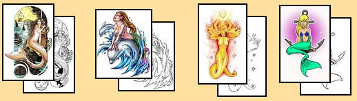 Mermaid tattoo design ideas