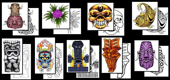 Maori / Polynesian Tattoo Designs - Maori tattooing is a distinct school of