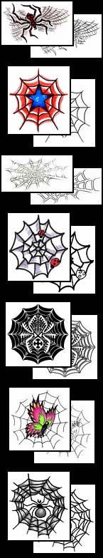 Spider web tattoo design ideas here!
