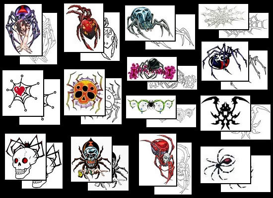 black widow spider tattoo. Black Widow Spider Tattoos