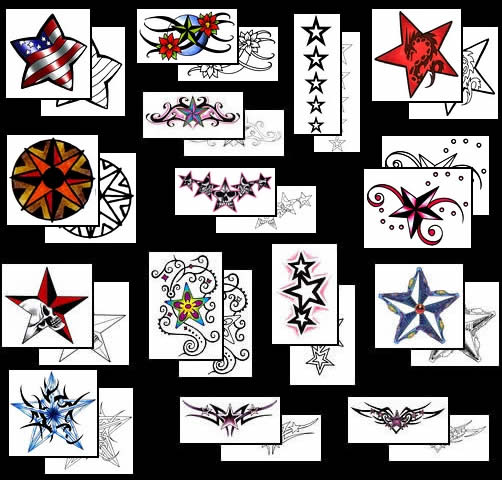 Tattoo designs S Stars