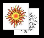 Sun tattoo symbol ideas