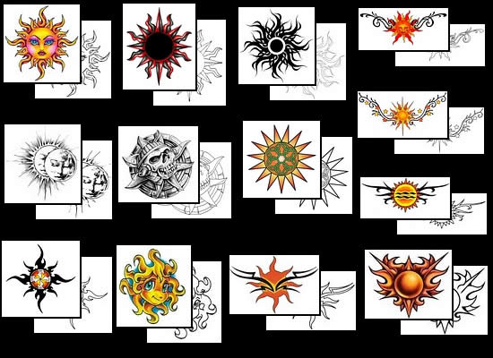 Tattoo designs S Sun