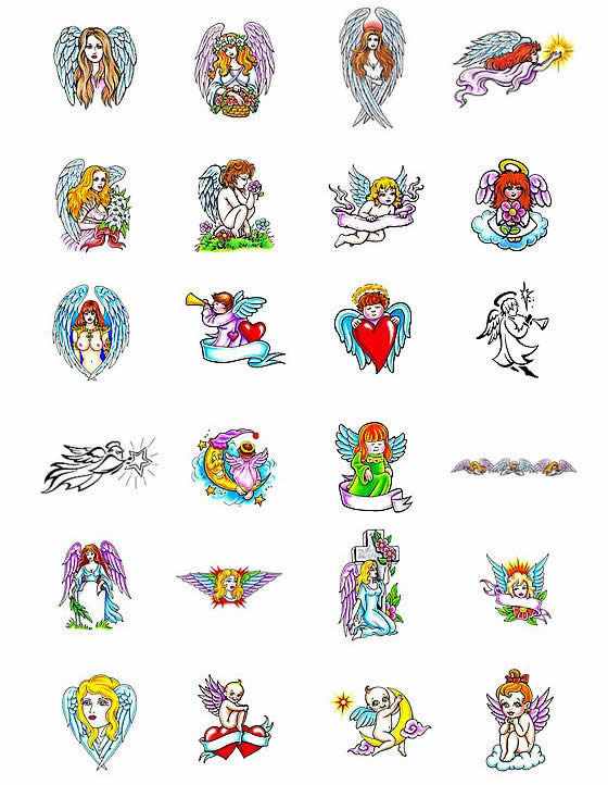Choose your own angel tattoo design from TattooArtcom