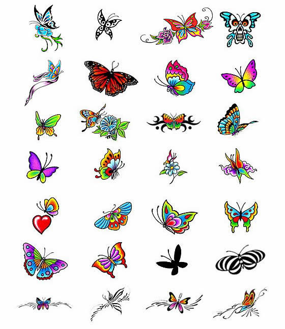 Choose your own butterfly tattoo design from Tattoo-Art.com