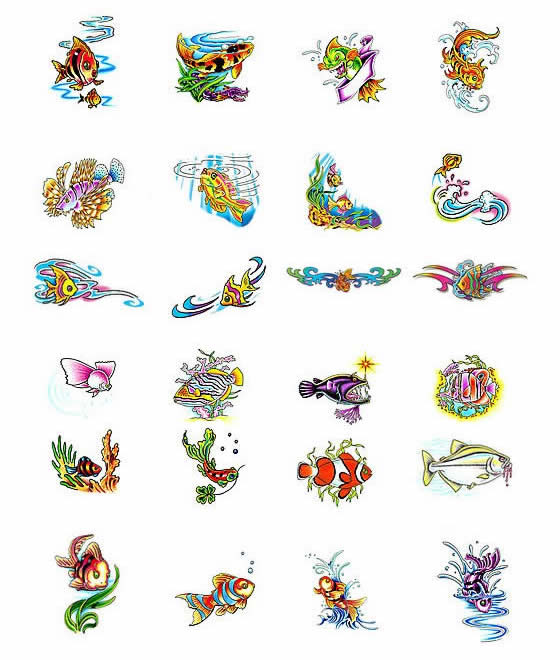 Choose your own fish tattoo design from TattooArtcom