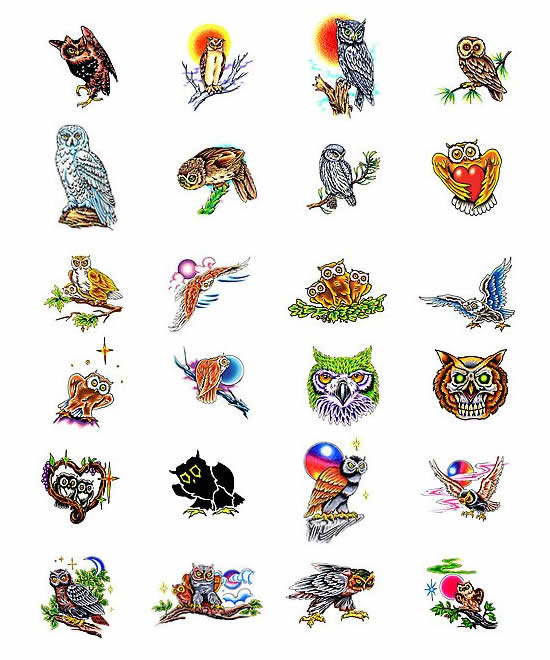Owl Tattoo Designs Art Symbol