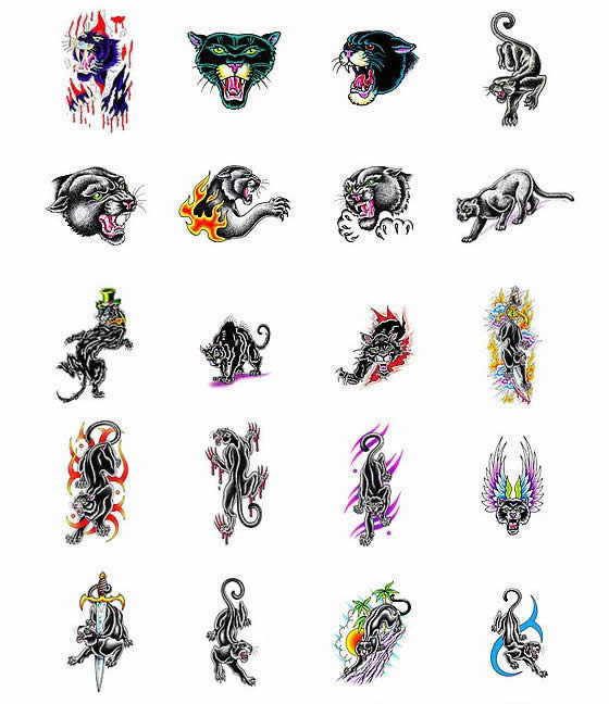 Choose your own panther tattoo design from TattooArtcom