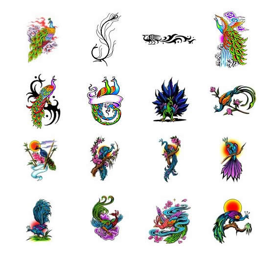 Choose your own peacock tattoo design from TattooArtcom