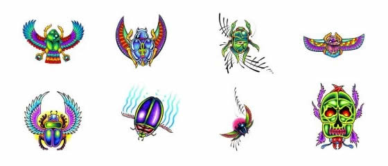 winged scarab tattoo