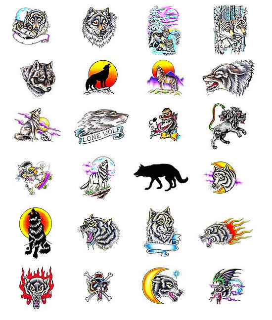 Choose your own wolf tattoo design from TattooArtcom
