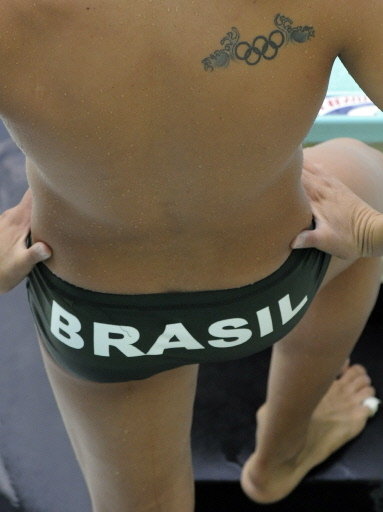 Celebrity Tattoos: Brazilian diver Cesar Castro