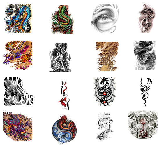 dragon tattoos - biomechanical tattooists. dragon flower tattoo gallery
