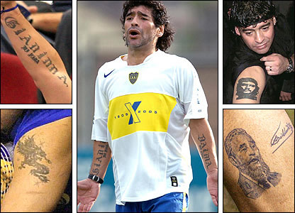 Diego Maradon tattoo images
