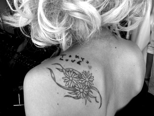 Lady Gagas Back Tattoo Back