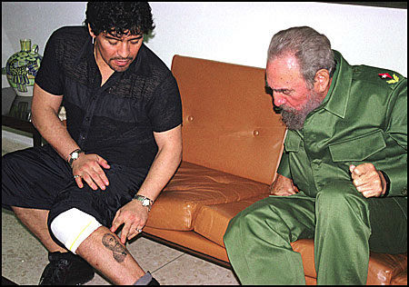 Maradona and Castro
