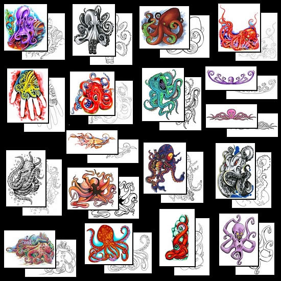 Get your Octopus tattoo design ideas here!