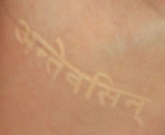 Sophia Bush sanskrit arm tattoo