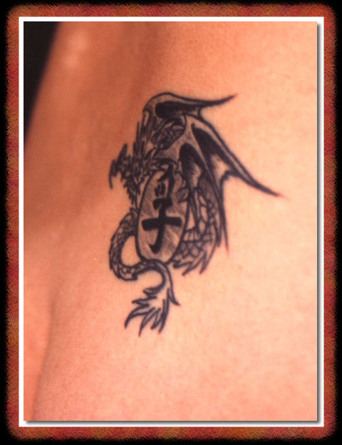 This Dragon tattoo has found a happy home