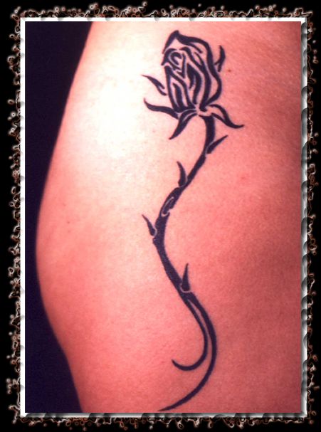 Rose hip tattoos