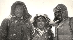 Thomas (far right) at the 19,000 ft level of Mt. Everest