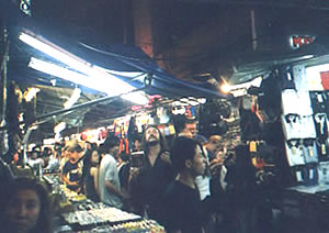 Thomas in the night market