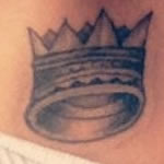 Justin Bieber crown tattoo