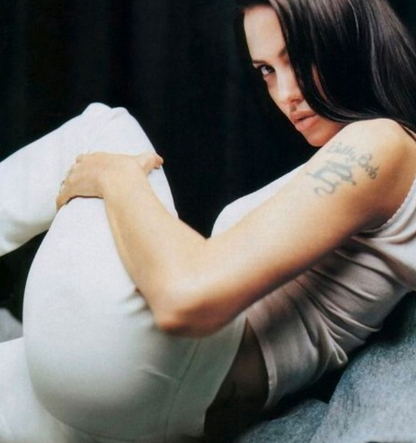angelina jolie tattoos. ANGELINA JOLIE TATTOOS PICTURES IMAGES PICS PHOTOS OF HER TATTOOS