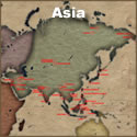 Asia Tattoo History Map