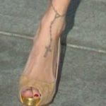 Who's ankle tattoo