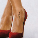 Who's ankle tattoo