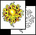 Sun tattoo symbol ideas