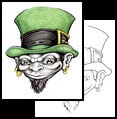 Leprechaun tattoo designs and symbols