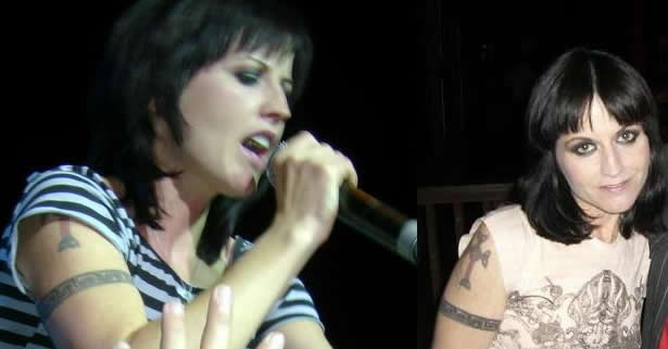 Dolores O´Riordan tattoo pics