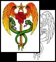 Caduceus tattoo design ideas