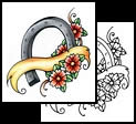 Horseshoe tattoo designs