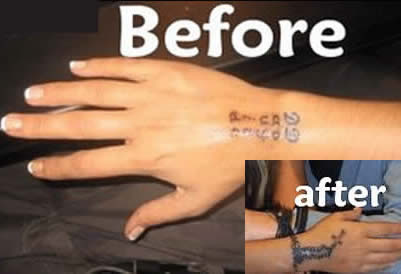 Jodie Marsh cover up tattoo