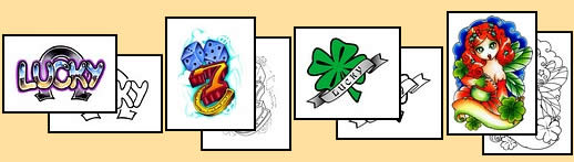 Lucky tattoo designs