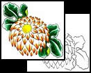 Chrysanthemum tattoo design meanings