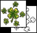 Four leaf clover tattoo designs and symbols