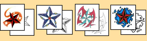 Nautical star tattoo design ideas