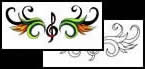 Treble Clef tattoo design