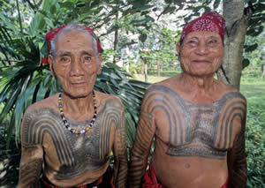 The only two Kalinga men who attended the Batok Festival are two