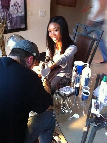 Brandy get a tattoo